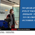 No quarantine for fully vaccinated Indians travelling to UK from October 11