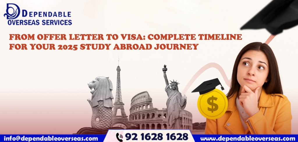 From Offer Letter to Visa: Complete Timeline for Your 2025 Study Abroad Journey